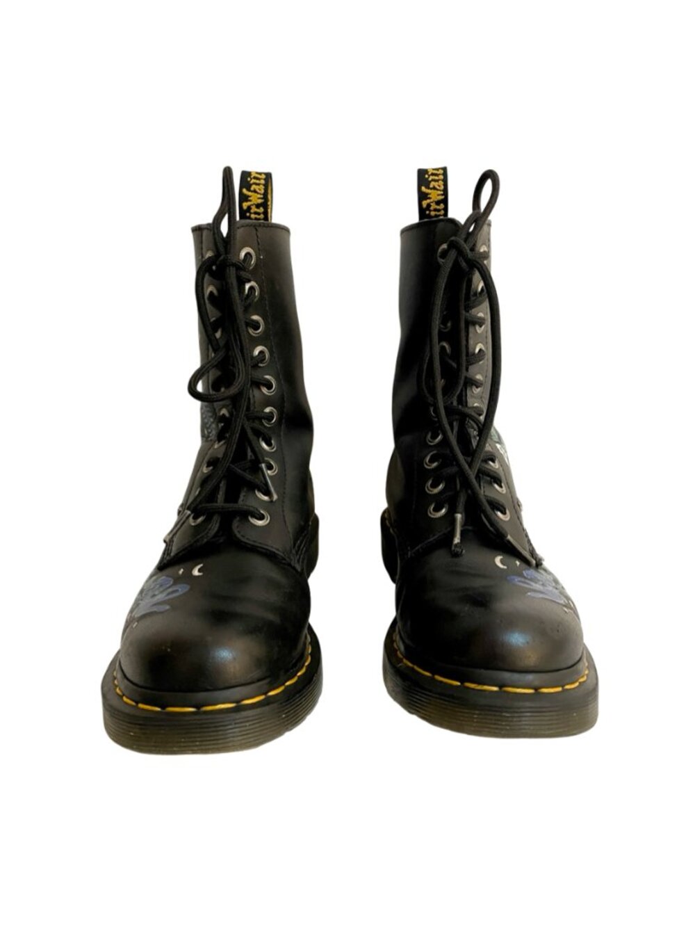 Dr. Martens 1460 Pascal Celestial Snake Floral Leather Boots US 6 EU 37 - Picture 7 of 17